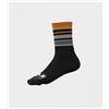 ALE' Calzini ciclimo Q-SKIN 16cm ALE' STRIPES nero-arancio