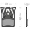 BRENTA Pastiglie freno per Shimano road tipo L03-A BRENTA organiche con alette