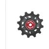 SUNRACE Puleggia Cambio Universale 12T Cuscinetti Standard Nero/Rosso