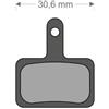 BRENTA Pastiglie freno Brenta organiche SHIMANO DEORE ACERA ALIVIO ALTUS BR TRP TEKTRO QUAD