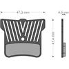 BRENTA Pastiglie freno Brenta Light Tech SHIMANO XT BR/SAINT BR/ZEE MT520-TRP-TEKTRO
