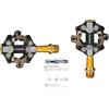 EXUSTAR Pedali MTB Exustar PM 222 TI spd gold in titanio