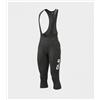 ALE' Pantalone invernale ciclismo ALE' 3/4 SOLID WINTER nero-bianco 2025