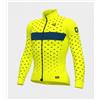 ALE' Maglia invernale ciclismo ALE' PR-R STARS giallo fluo-petrolio