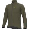 ALE' Giubbino invernale ciclismo antipioggia ALE' KLIMATIK GUSCIO RACING verde oliva
