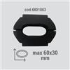 Fabbri Accessorio per portasci Fabbri ADATTATORE PER BARRE - 6x3 CM