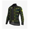 ALE' Giacca invernale e antipioggia ciclismo ALE' Coil Combi DWR Stretch nero fluo