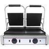 Beckers Piastra grill doppia Modello R2L2 in ghisa Una parte rigata Una parte liscia
