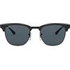 Ray-Ban 0RB3716 186/R5 51 Occhiali da Sole, Nero (Shiny Black Top Matte/Blue), Unisex-Adulto