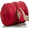 MeriWoolArt® Filato XXL 100% Merino 4-5cm, Spesso Soffice per Feltro ad Ago, Infeltrire, Bagnato, Fai Da Te Coperta Grossa di Lana