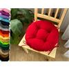 Olenka Cuscino per sedie ø 35 x 8 cm cuscini per seduta decorazione casa giardino cuscino ideale per interni ed esterni (Rosso)