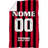 Generico Coperta In Pile Personalizzata Tifoso Calcio Serie a Tifoso Milanista Interista Romanista Napoletano Misura 130x180 Inpile Sublimabile Lave anche in Lavatrice (Tifoso Milan)