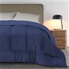 S&G Home Trapunta Piumone Velluto Velour Sensitive - Blu, Singolo