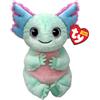 Ty Beanie Bellies - Alex l'Axolotl Pastello con gli Occhioni Azzurri Glitter, i Coccolosi Animaletti di Peluche con il Pancino Morbido Originali 20 Cm - T41510
