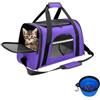 SHJOEE Trasportino per Cani e Gatti Scatola pieghevole per Animali Borsa per Cani Gabbietta Morbida per Animali Domestici Trasportino Pieghevole Traspirante con Ciotola Portatile e Cuscino Morbido
