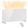 HOMCOM Riscaldatore a Convezione 2000W Temperatura Regolabile con Telecomando, Timer 24h e Settimanale, Bianco