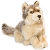 WWF - Peluche Lupo - Peluche Realistico con Molti Dettagli Simili, Morbido e Morbido, Standard CE - Altezza 25 cm