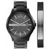 Armani Exchange Orologio per uomo, movimento tre lancette al quarzo e cassa da 46 mm con cinturino in acciaio