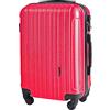 W WINGS WINGS LUGGAGE Carrello Spazioso - Valigia Leggera Per Aeroplano - Custodia Lussuosa e Moderna Con Impugnatura Telescopica a Due Stadi e Lucchetto a Combinazione (Rosa, M 64x43x27)
