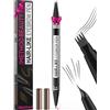 iMethod Microblading Matita per Sopracciglia - Eyebrow Pencil 2-in-1 Matita per Sopracciglia a Doppia Estremità con Applicatore a 4 Punte Micro-Forcella e Punta Pennello Precisa crea sopracciglia