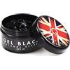 JoyQube Gel Capelli Uomo BLACK Professional maschera i capelli bianchi non Macchia Tenuta Forte - per tutti i tipi di Capelli - Profumata Modellante Made in Italy EXTRA FORMATO 350ml