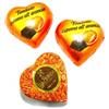 La Suissa Cioccolatini Cuori Arancioni Gianduia La Suissa Kg 1 - Praline di Cioccolato Fondente Ripiene di Morbida Crema al gusto Arancia - Senza Glutine
