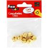 Fixo Kids | Borsa 7 Campanelli Metallo Oro 13mm ø Artigianato scolastico e decorazioni per bambini | Natale, Celebrazioni e feste
