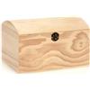 Glorex di Legno Scrigno del Tesoro, Naturale, 26 x 17,5 x 16 cm