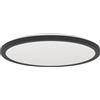 Eglo Rovito Plafoniera a LED, rotonda, con telecomando, per bagno, lampada da soffitto in plastica di colore nero e bianco, luce bianca calda e fredda, IP44, diametro 39 cm