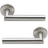 Bricard 668452 - Coppia di maniglie su rosetta in acciaio inox Tempo Design DISCO