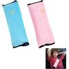 XQMMGO 2 imbottiture per cinture di sicurezza per bambini, per bambini, per auto, per bambini, per il sonno dell'auto, per bambini, per il collo dell'auto, per bambini (blu + rosa)
