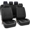 ZNQRY 9 Pezzi Universale Coprisedili Auto per Ford Kuga III 2019 2020 2021 2022 2023 2024 Coprisedile Anteriori e Posteriori Protezione per Sedile Auto Seat Cover Interno,Black