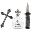 viving - Costume Set Mata-Vampiri Taglia 25,5 x 30 cm, Tinta Unita, Multicolore (1)
