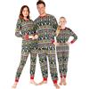 Shrek Pigiama Natale Famiglia - Pigiami Natalizi per Tutta La Famiglia Caldo Cotone(Bambini Multipli, 5-6 Anni)