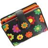 VISCONTI Portafoglio da Donna in Pelle Collezione Margherita con Chiusura a Linguetta Blocco RFID DS80 Nero