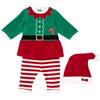 Chicco Outfit Di Natale In Ciniglia, Completo Con Cardigan E Pantaloni Lunghi Unisex - Bimbi 0-24, Rosso (2), 9 mesi