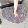 Mateju Tappetino da Bagno Lavabile, Cuore Tappetini Bagno in Microfibra Ciniglia, Tappeto Bagno Assorbente Antiscivolo, Tappetino Bagno Assorbente per Bambini Adulti Cani (70x80CM,Grigio)