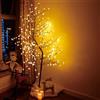 CCLIFE Albero Luminoso da Interno Led Esterno Albero Fatato Lampada Natale,Lampada Ciliegio,Bianco Caldo,IP44,180 cm, 200 LED,CushHom