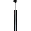 Modeen Lampadario a Tubo Lungo a LED Nero Lampada a Sospensione Minimalista Lampada a Sospensione cilindrica cilindrica Faretto per Ristorante Bar Droplight Apparecchio a Sospensione Regolabile