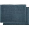 MISSUNA Set di 2 Tappeti da Bagno, 50x70 cm, Blu, 100% Cotone Organico (Certificato Gots), Morbido e Assorbente, 900 gsm - Made in Portugal