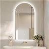 VIXPET Specchio Da Bagno Ad Arco Con Illuminazione LED A 3 Colori,Specchio LED Senza Cornice, Infinitamente Dimmerabile,Specchio Da Parete,Specchio Decorativo,40x60cm,40x70cm,40x80cm,50x80cm,60x90cm ( Size :