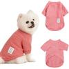 Winmany Maglione invernale per cani di taglia piccola e media e gatto, dolcevita, abbigliamento per chihuahua, Yorkie, tinta unita (rosa, S)