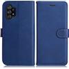 DENDICO Cover per Galaxy A32 5G, Premium Portafoglio PU Custodia in PU Pelle, Flip Libro TPU Bumper Caso per Samsung Galaxy A32 5G, Blu Navy