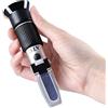 XRCLIF Rifrattometro antigelo 4-in-1 Tester di refrigerante Rifrattometro per il controllo del punto di congelamento dei sistemi antigelo automobilistici, Anti Freeze Tester Rifrattometro per acido batteria