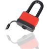 ieron Lucchetto impermeabile da 40 mm, impermeabile, resistente alle intemperie, ideale per casa, giardino, cancello, garage, rosso