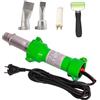 Beyondlife 1600W Saldatrice Plastica Saldatrice ad Aria Calda Pistola di Riscaldamento in Vinile Pvc Saldatura Kit per Pistola a Caldo con Due Ugelli a Velocità Piatta, Con Illuminazione a Led