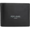 Pepe Jeans Deep Portafoglio con Porta carte di credito nero 11 x 8,5 x 1 cm Pelle by Joumma Bags, Nero, Taglia unica, Portafoglio con porta carte di credito