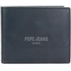 Pepe Jeans Portafoglio Deep con scomparto per carte di credito, blu, 11 x 8,5 x 1 cm, in pelle di Joumma Bags, blu, Talla única, portafoglio con porta carte di credito, antracite., taglia unica, Porta