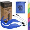 Diabolo Freizeitsport - Coppia di luci UV - blu - 60 cm - ali d'angelo - Spirale a pois - Soft-Pois - Borsa per il trasporto inclusa - Ideale per principianti e professionisti