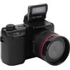 Zunate Fotocamera Reflex, Fotocamera Reflex Digitale Compatta 1080P con Schermo Flip da 2 Pollici a 180 Gradi, Zoom 4x, Filtri di Supporto e Luce di Riempimento, per Video